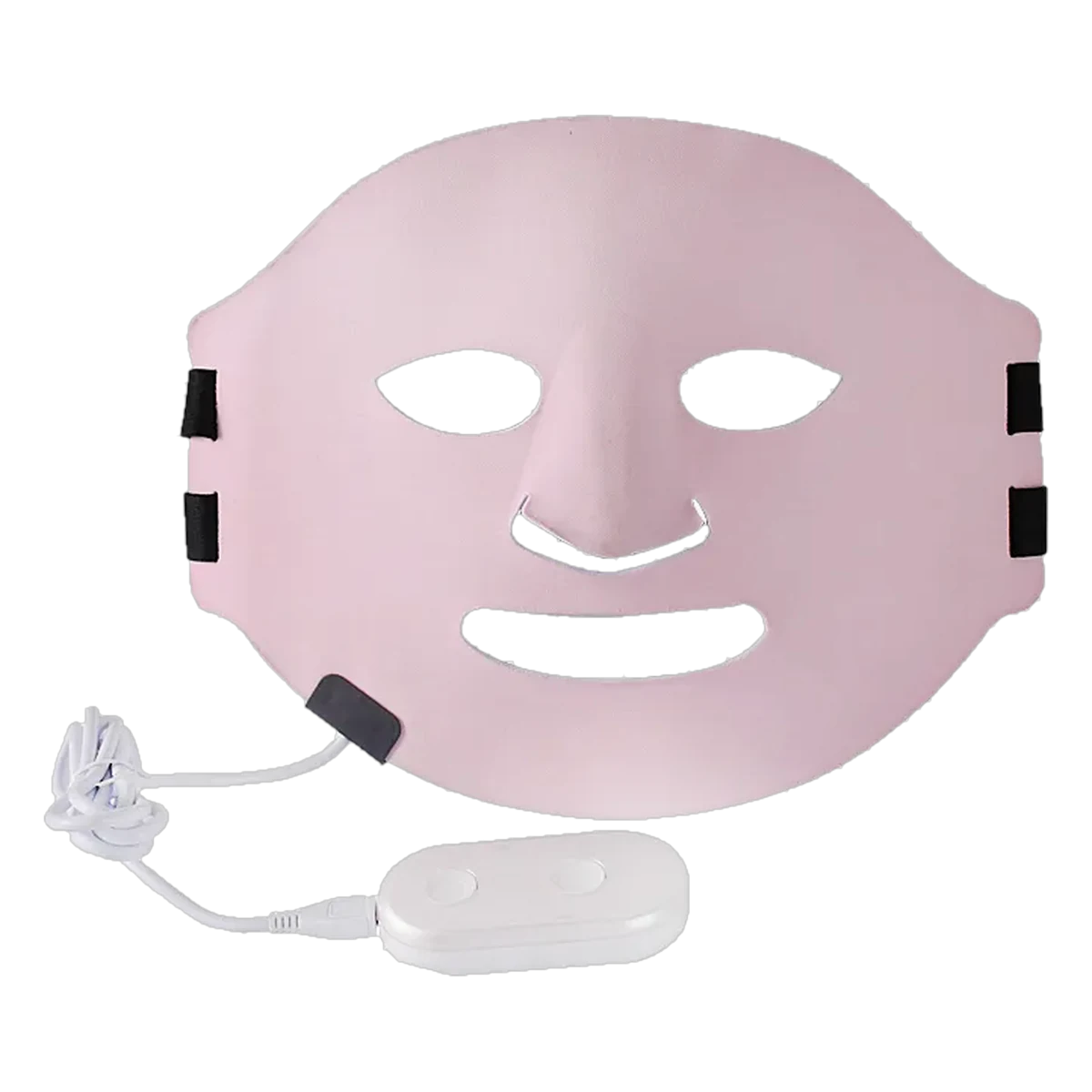 Böjlig silikon-LED-mask, stockfoto, urklippt: ett skal som ligger tätt mot ansiktet